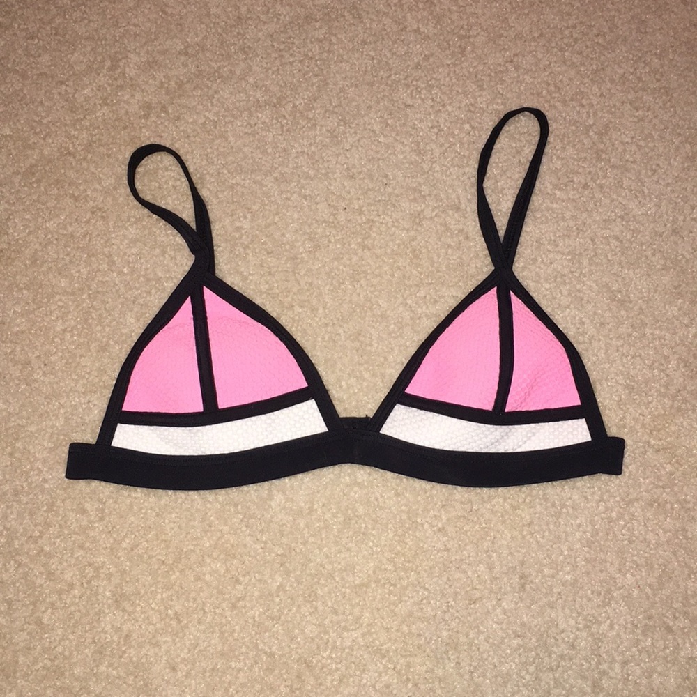 Pink Triangl Bikini Top